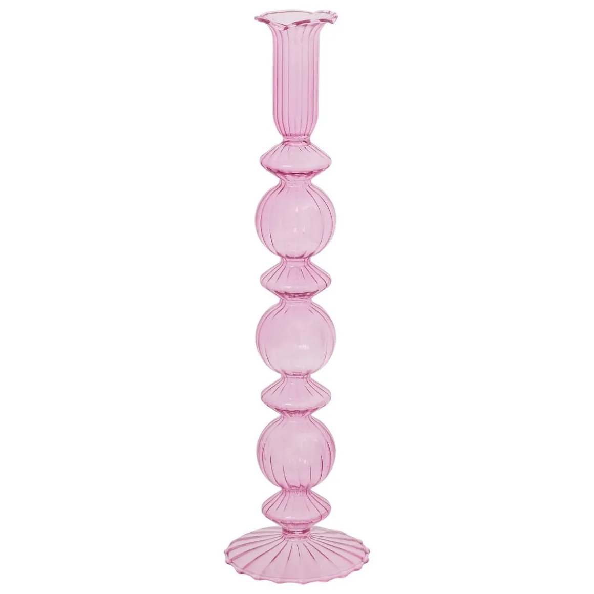 CANDELABRO PILA IN VETRO DIAM. 7.8 H. 30.5CM ASSORTITO : vendita online CANDELABRO PILA IN VETRO DIAM. 7.8 H. 30.5CM ASSORTITO in offerta