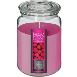 CANDELA PROFUMATA AL LAMPONE 510GR 10X14.5CM IN BARATTOLO DI VETRO: vendita online CANDELA PROFUMATA AL LAMPONE 510GR 10X14.5CM IN BARATTOLO DI VETRO in offerta