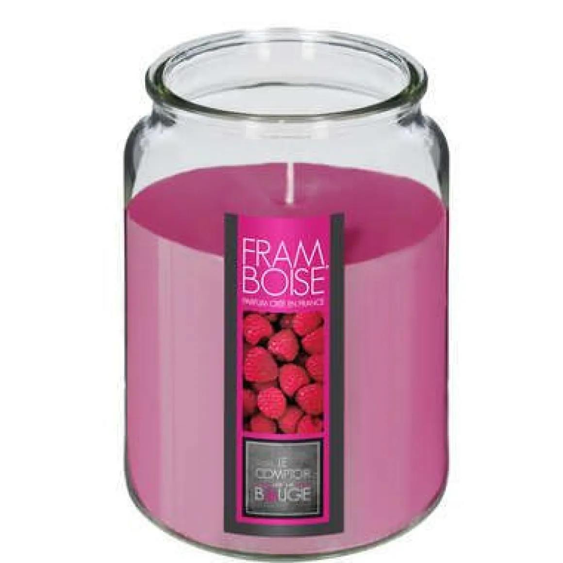 CANDELA PROFUMATA AL LAMPONE 510GR 10X14.5CM IN BARATTOLO DI VETRO: vendita online CANDELA PROFUMATA AL LAMPONE 510GR 10X14.5CM IN BARATTOLO DI VETRO in offerta