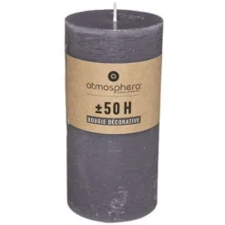 CANDELA ROTONDA OLIA GRIGIO SCURO D 6.8 X H 14CM: vendita online CANDELA ROTONDA OLIA GRIGIO SCURO D 6.8 X H 14CM in offerta