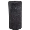 CANDELA ROTONDA OLIA NERA D 6.8 X H 14CM: vendita online CANDELA ROTONDA OLIA NERA D 6.8 X H 14CM in offerta