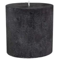 CANDELA ROTONDA OLIA NERA D 10 X H 10CM: vendita online CANDELA ROTONDA OLIA NERA D 10 X H 10CM in offerta