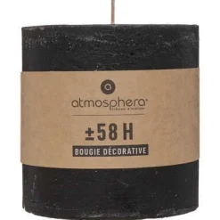 CANDELA ROTONDA OLIA NERA D 10 X H 10CM: vendita online CANDELA ROTONDA OLIA NERA D 10 X H 10CM in offerta