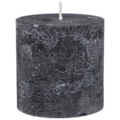 CANDELA ROTONDA OLIA NERA D 6.7X H 7CM: vendita online CANDELA ROTONDA OLIA NERA D 6.7X H 7CM in offerta