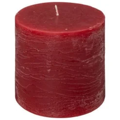 CANDELA ROTONDA OLIA ROSSA D 10 X H 10CM: vendita online CANDELA ROTONDA OLIA ROSSA D 10 X H 10CM in offerta