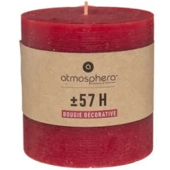 CANDELA ROTONDA OLIA ROSSA D 10 X H 10CM: vendita online CANDELA ROTONDA OLIA ROSSA D 10 X H 10CM in offerta