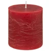 CANDELA ROTONDA OLIA ROSSA D 6.7X H 7CM: vendita online CANDELA ROTONDA OLIA ROSSA D 6.7X H 7CM in offerta