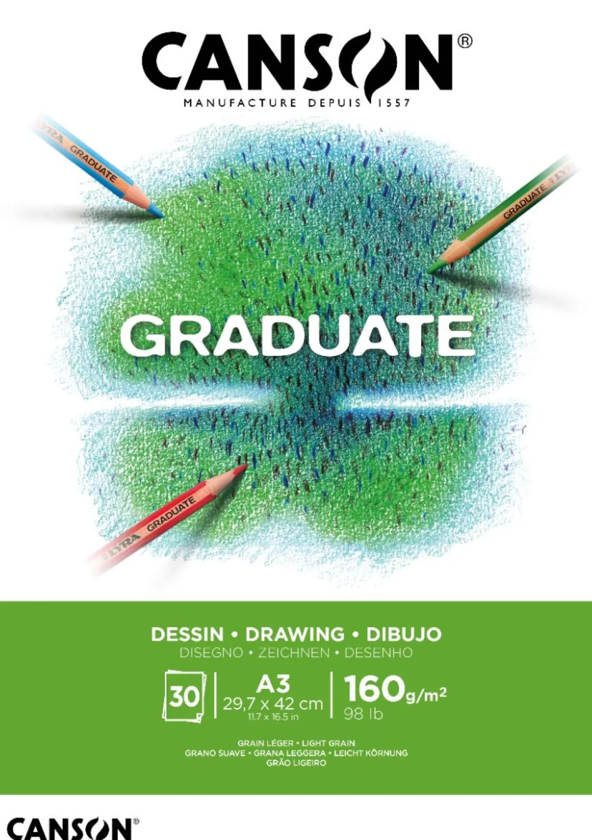 CANSON - ALBUM GRADUATE CARTA BIANCA A3 30 FOGLI: vendita online CANSON - ALBUM GRADUATE CARTA BIANCA A3 30 FOGLI in offerta