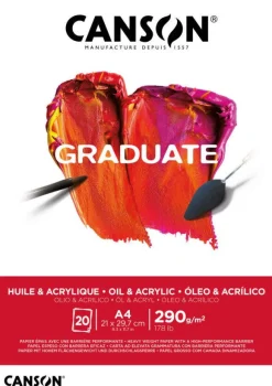 CANSON - ALBUM GRADUATE PER OLIO E ACRILICO A4 20 FOGLI: vendita online CANSON - ALBUM GRADUATE PER OLIO E ACRILICO A4 20 FOGLI in offerta