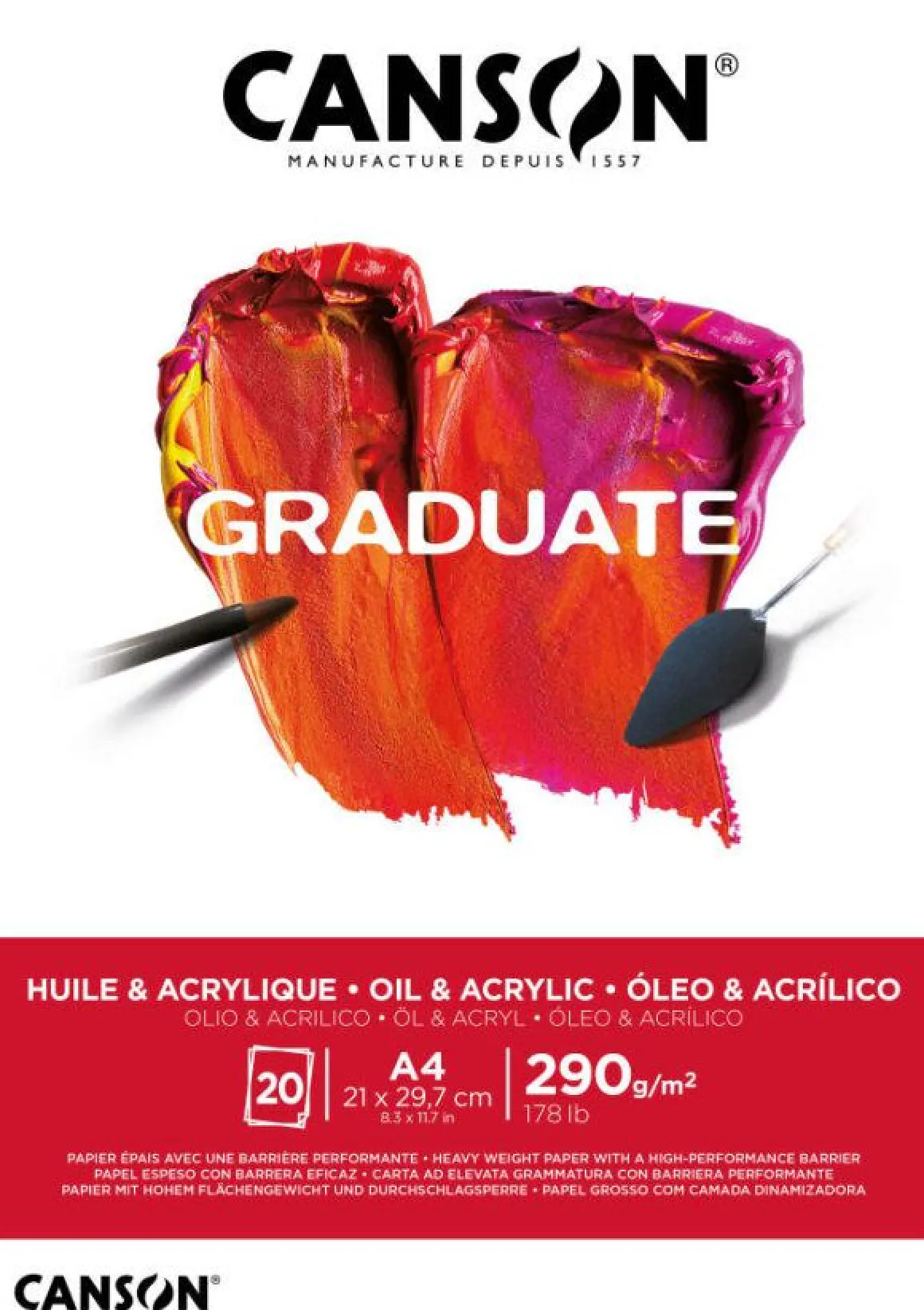 CANSON - ALBUM GRADUATE PER OLIO E ACRILICO A4 20 FOGLI: vendita online CANSON - ALBUM GRADUATE PER OLIO E ACRILICO A4 20 FOGLI in offerta