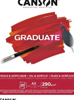 CANSON - ALBUM GRADUATE PER OLIO E ACRILICO A3 20 FOGLI: vendita online CANSON - ALBUM GRADUATE PER OLIO E ACRILICO A3 20 FOGLI in offerta