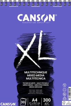 CANSON - ALBUM SPIRALATO XL PER TECNICHE MISTE A4 30 FOGLI: vendita online CANSON - ALBUM SPIRALATO XL PER TECNICHE MISTE A4 30 FOGLI in offerta