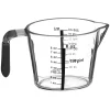 CARAFFA GRADUATA IN PLASTICA TRASPARENTE 200ML
