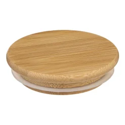 CARAFFA IN VETRO CHILA CON TAPPO IN BAMBU' H. 21CM 1.5LT
