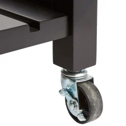 CARRELLO DA CUCINA CLAUDE CM 58X48 H.87 IN MDF NERO E NATURALE