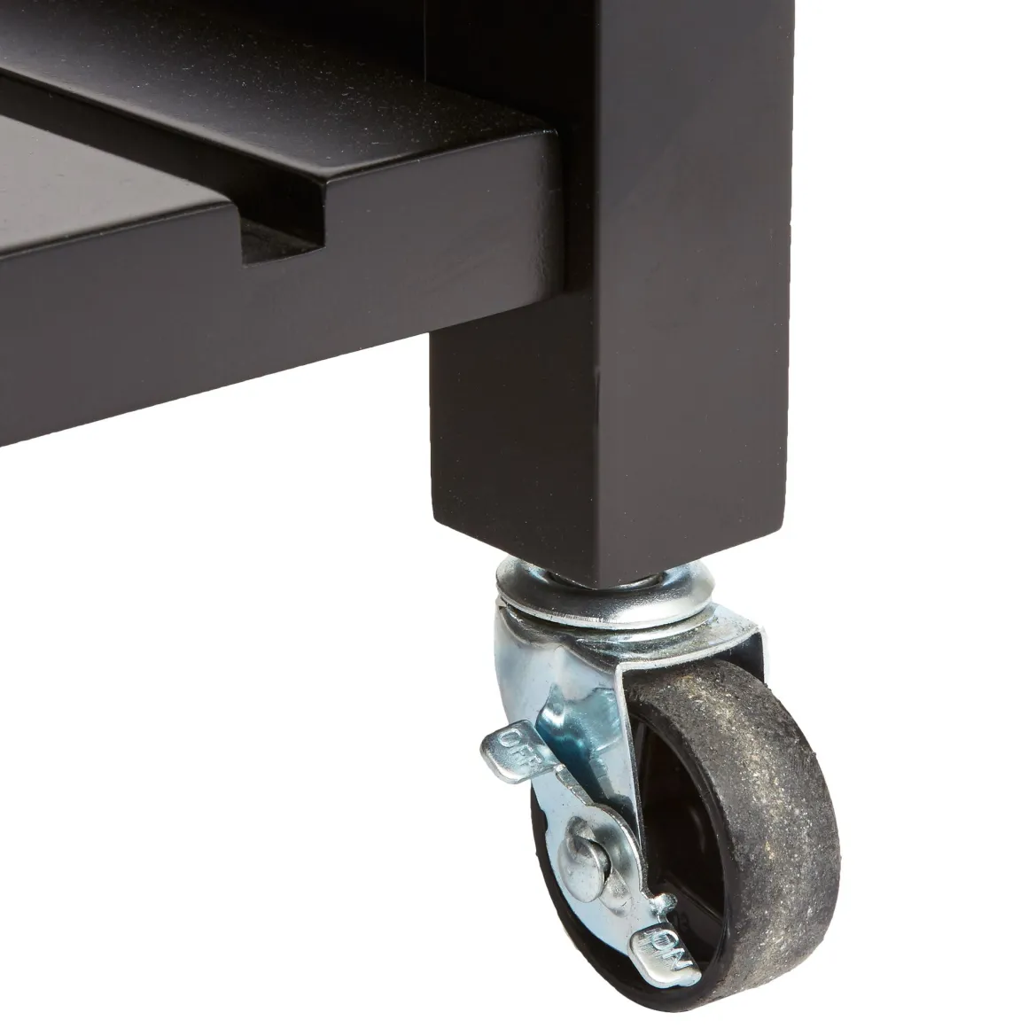 CARRELLO DA CUCINA CLAUDE CM 58X48 H.87 IN MDF NERO E NATURALE