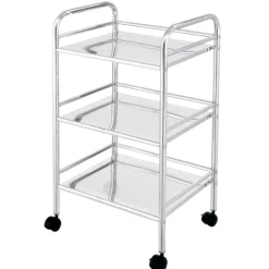 CARRELLO DA CUCINA IN METALLO 41X32 H. 75CM CROMO