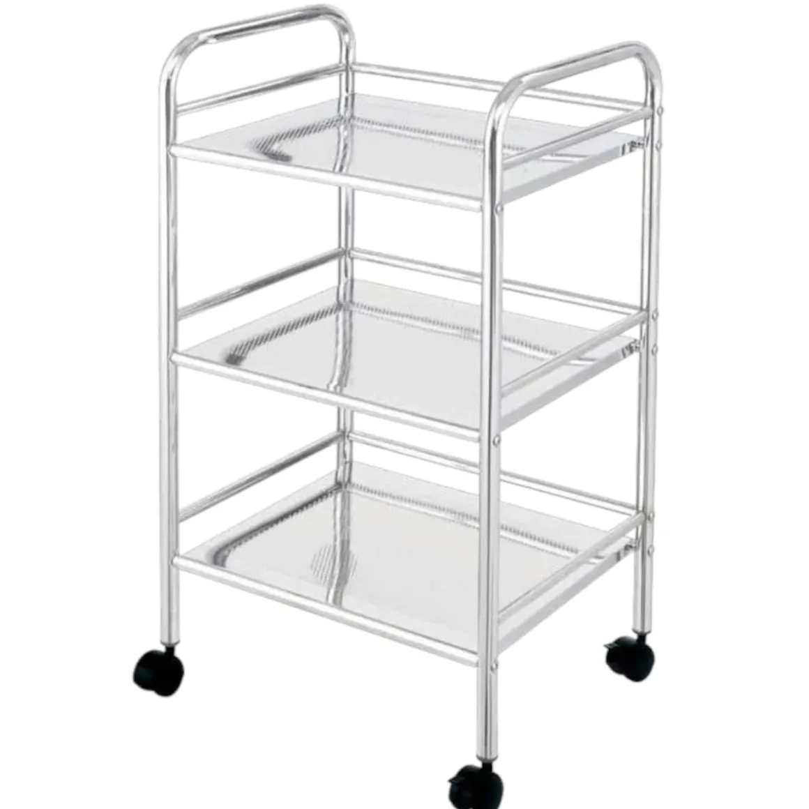 CARRELLO DA CUCINA IN METALLO 41X32 H. 75CM CROMO