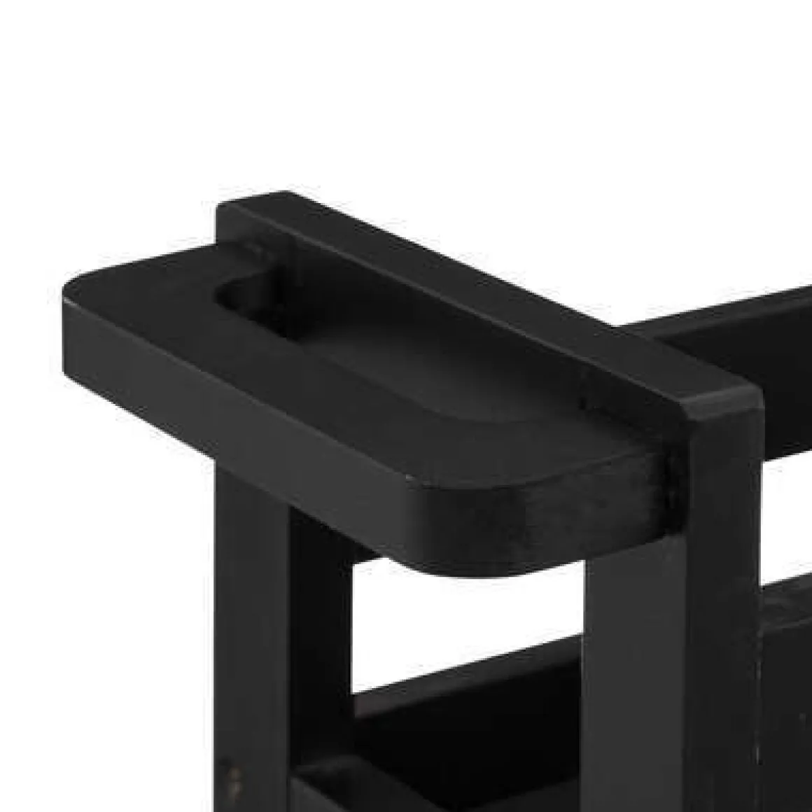 CARRELLO DA CUCINA RAOUL IN MDF 40X15 H.75CM NERO