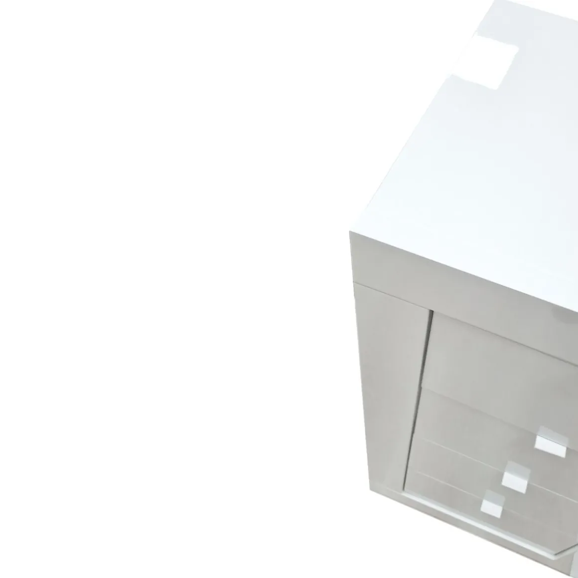 CASSETTIERA BASIC CM 41.5X35 H.78 BIANCO LUCIDO: vendita online CASSETTIERA BASIC CM 41.5X35 H.78 BIANCO LUCIDO in offerta