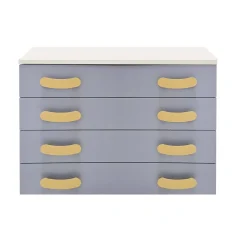CASSETTIERA CABRIO CM 90X45 H. 69 ROVERE PANNA E FRESIA: vendita online CASSETTIERA CABRIO CM 90X45 H. 69 ROVERE PANNA E FRESIA in offerta