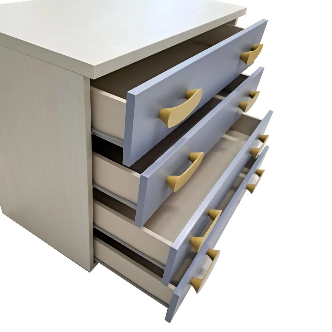 CASSETTIERA CABRIO CM 90X45 H. 69 ROVERE PANNA E FRESIA: vendita online CASSETTIERA CABRIO CM 90X45 H. 69 ROVERE PANNA E FRESIA in offerta