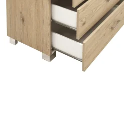 Cassettiera 5 Cassetti: colore Laminato Quercia Naturale