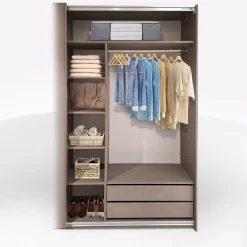 Cassettiera con 2 Cassetti e divisorio in laminato bronzo in offerta