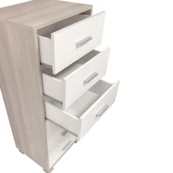Cassettiera in offerta: cassettiera 6 cassetti in laminato bianco fiammato
