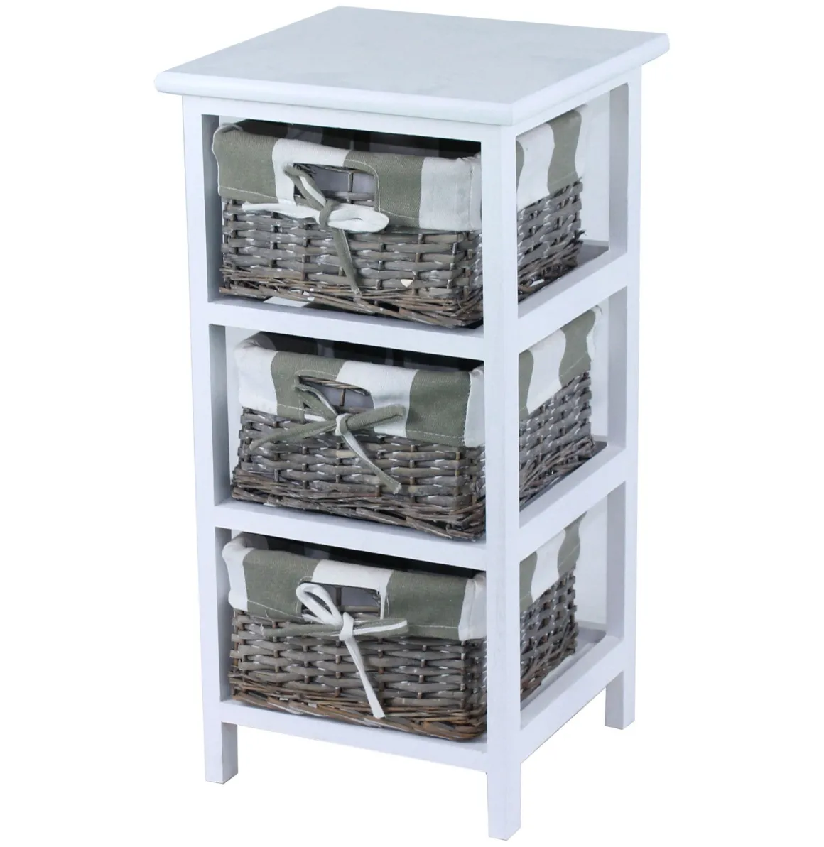 CASSETTIERA MULTIUSO IN LEGNO MASSELLO CM 30X30 H.58 BIANCO: vendita online CASSETTIERA MULTIUSO IN LEGNO MASSELLO CM 30X30 H.58 BIANCO in offerta