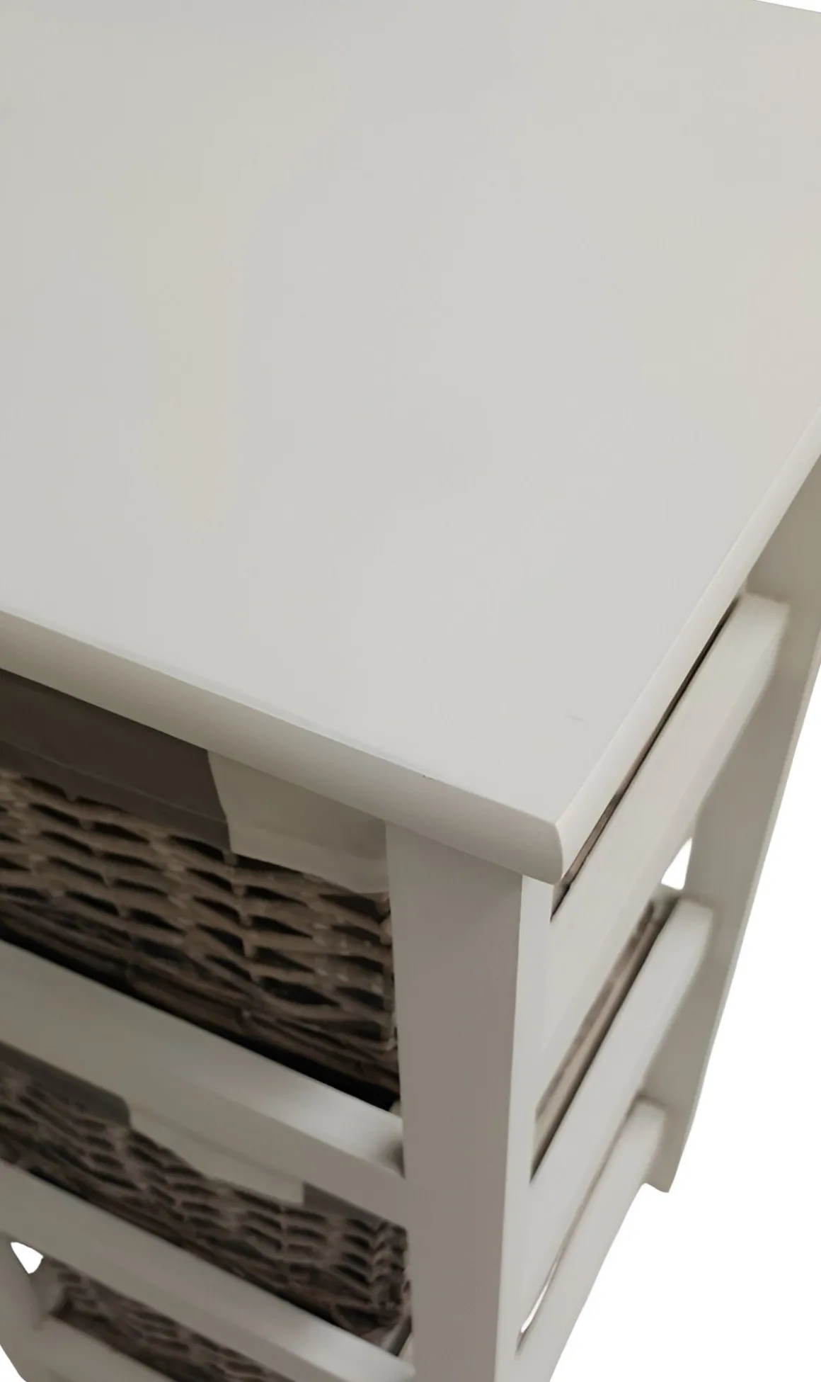 CASSETTIERA MULTIUSO IN LEGNO MASSELLO CM 30X30 H.58 BIANCO: vendita online CASSETTIERA MULTIUSO IN LEGNO MASSELLO CM 30X30 H.58 BIANCO in offerta