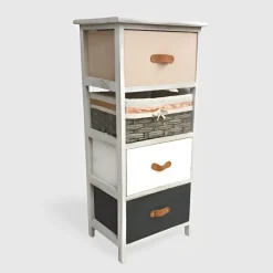 CASSETTIERA MULTIUSO IN LEGNO MASSELLO CM 35X26 H.86 MULTICOLORE : vendita online CASSETTIERA MULTIUSO IN LEGNO MASSELLO CM 35X26 H.86 MULTICOLORE in offerta