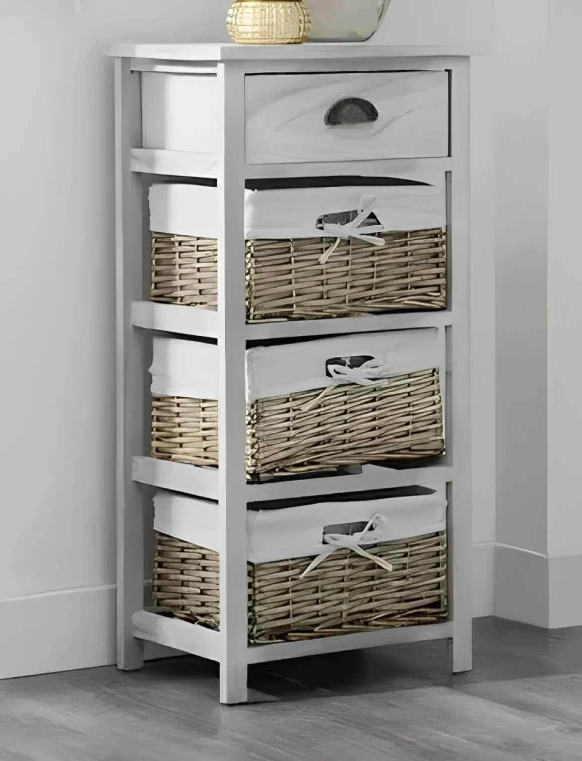 CASSETTIERA MULTIUSO IN LEGNO MASSELLO CM 40X29 H.80 BIANCO: vendita online CASSETTIERA MULTIUSO IN LEGNO MASSELLO CM 40X29 H.80 BIANCO in offerta