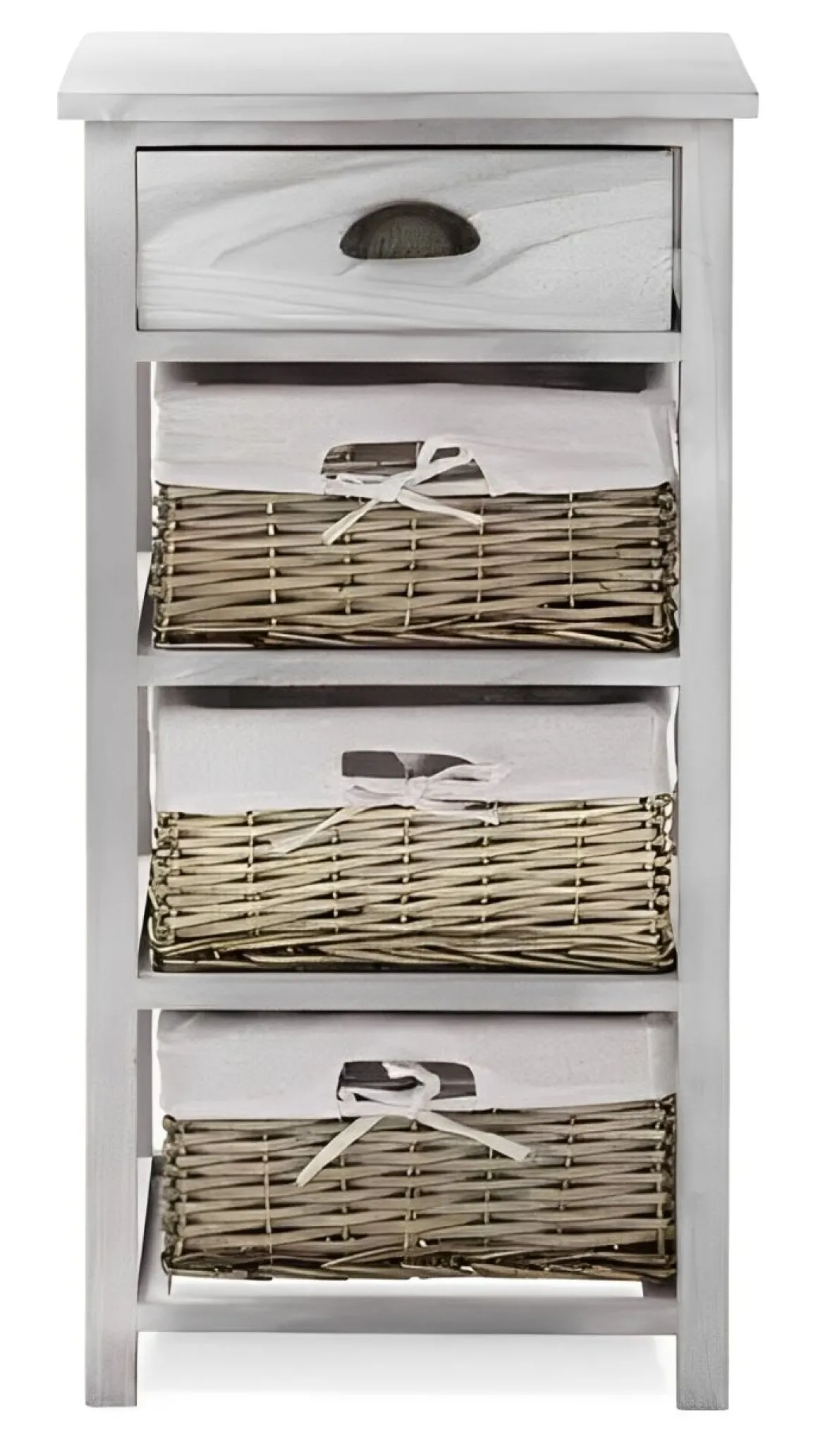 CASSETTIERA MULTIUSO IN LEGNO MASSELLO CM 40X29 H.80 BIANCO: vendita online CASSETTIERA MULTIUSO IN LEGNO MASSELLO CM 40X29 H.80 BIANCO in offerta