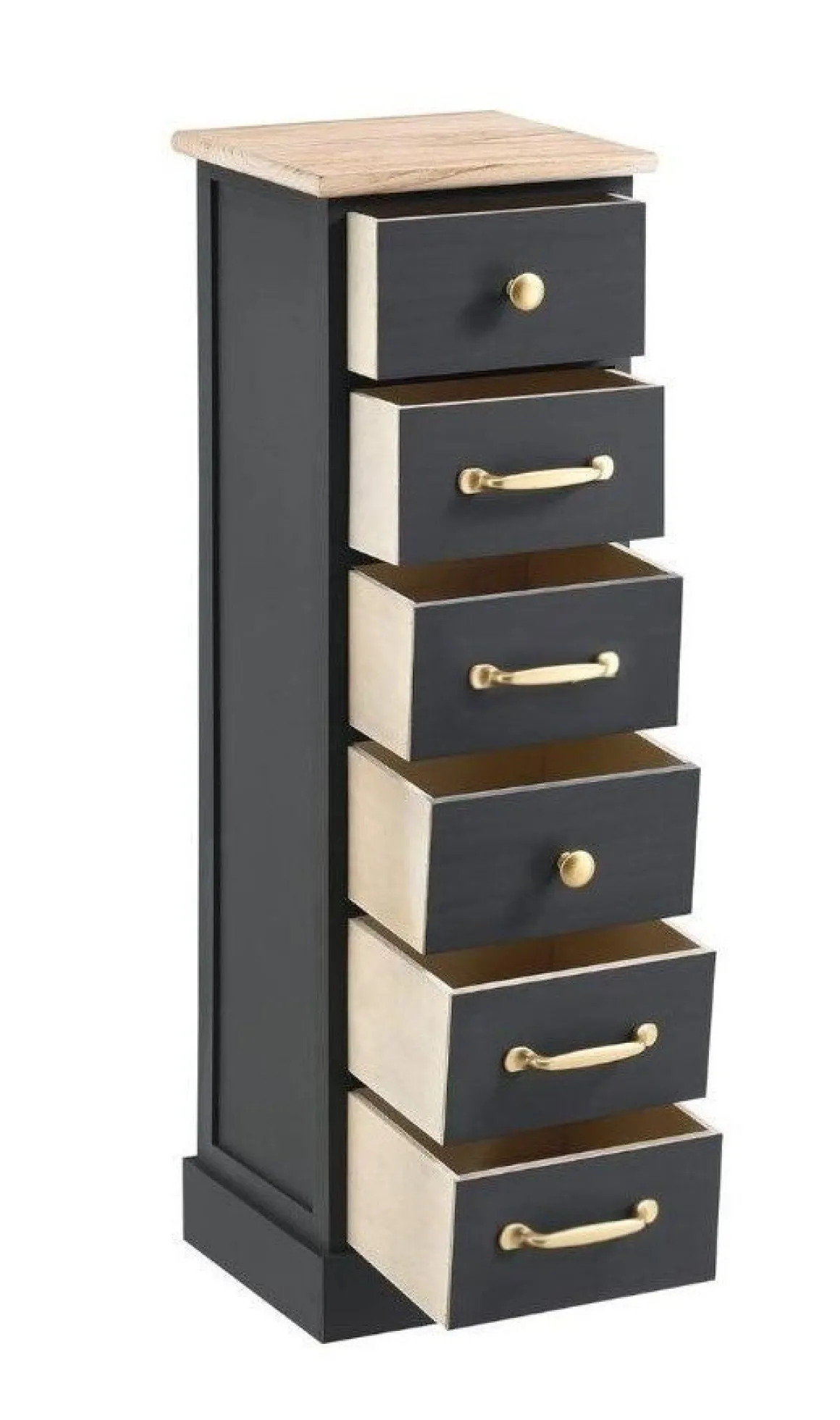 CASSETTIERA MULTIUSO IN LEGNO MASSELLO CM 30X24 H.95 NERO : vendita online CASSETTIERA MULTIUSO IN LEGNO MASSELLO CM 30X24 H.95 NERO in offerta