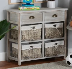 CASSETTIERA MULTIUSO IN LEGNO MASSELLO CM 74X29 H.65.5 CEMENTO : vendita online CASSETTIERA MULTIUSO IN LEGNO MASSELLO CM 74X29 H.65.5 CEMENTO in offerta