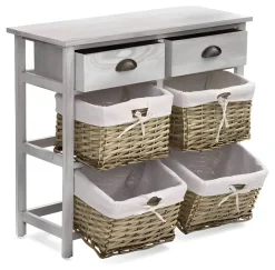 CASSETTIERA MULTIUSO IN LEGNO MASSELLO CM 74X29 H.65.5 CEMENTO : vendita online CASSETTIERA MULTIUSO IN LEGNO MASSELLO CM 74X29 H.65.5 CEMENTO in offerta