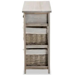 CASSETTIERA MULTIUSO IN LEGNO MASSELLO CM 74X29 H.65.5 CEMENTO : vendita online CASSETTIERA MULTIUSO IN LEGNO MASSELLO CM 74X29 H.65.5 CEMENTO in offerta