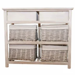 CASSETTIERA MULTIUSO IN LEGNO MASSELLO CM 74X29 H.65.5 CEMENTO : vendita online CASSETTIERA MULTIUSO IN LEGNO MASSELLO CM 74X29 H.65.5 CEMENTO in offerta