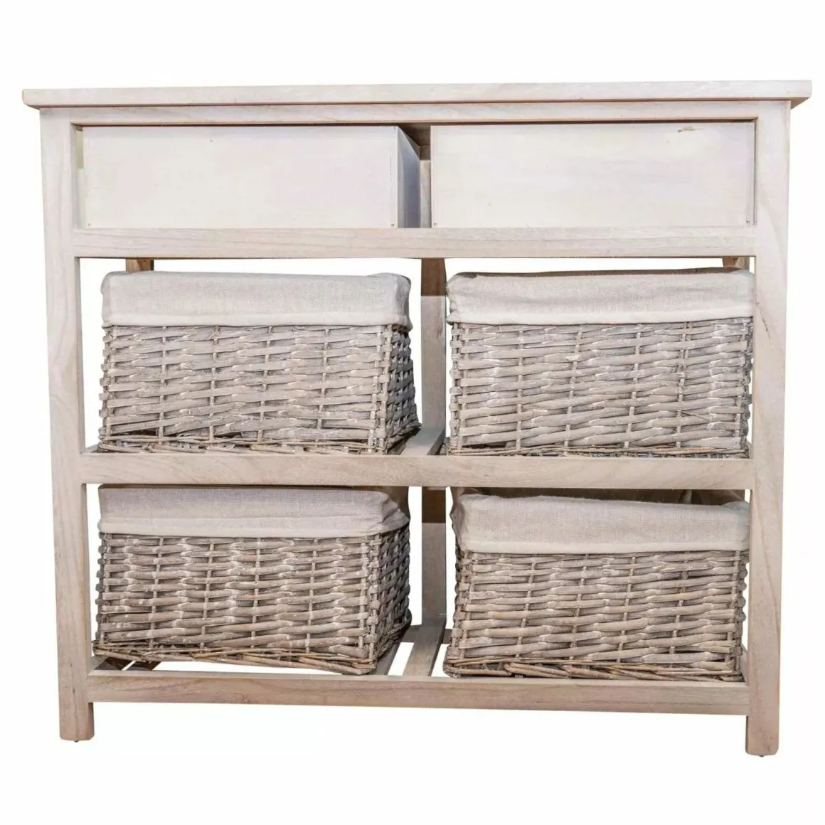 CASSETTIERA MULTIUSO IN LEGNO MASSELLO CM 74X29 H.65.5 CEMENTO : vendita online CASSETTIERA MULTIUSO IN LEGNO MASSELLO CM 74X29 H.65.5 CEMENTO in offerta