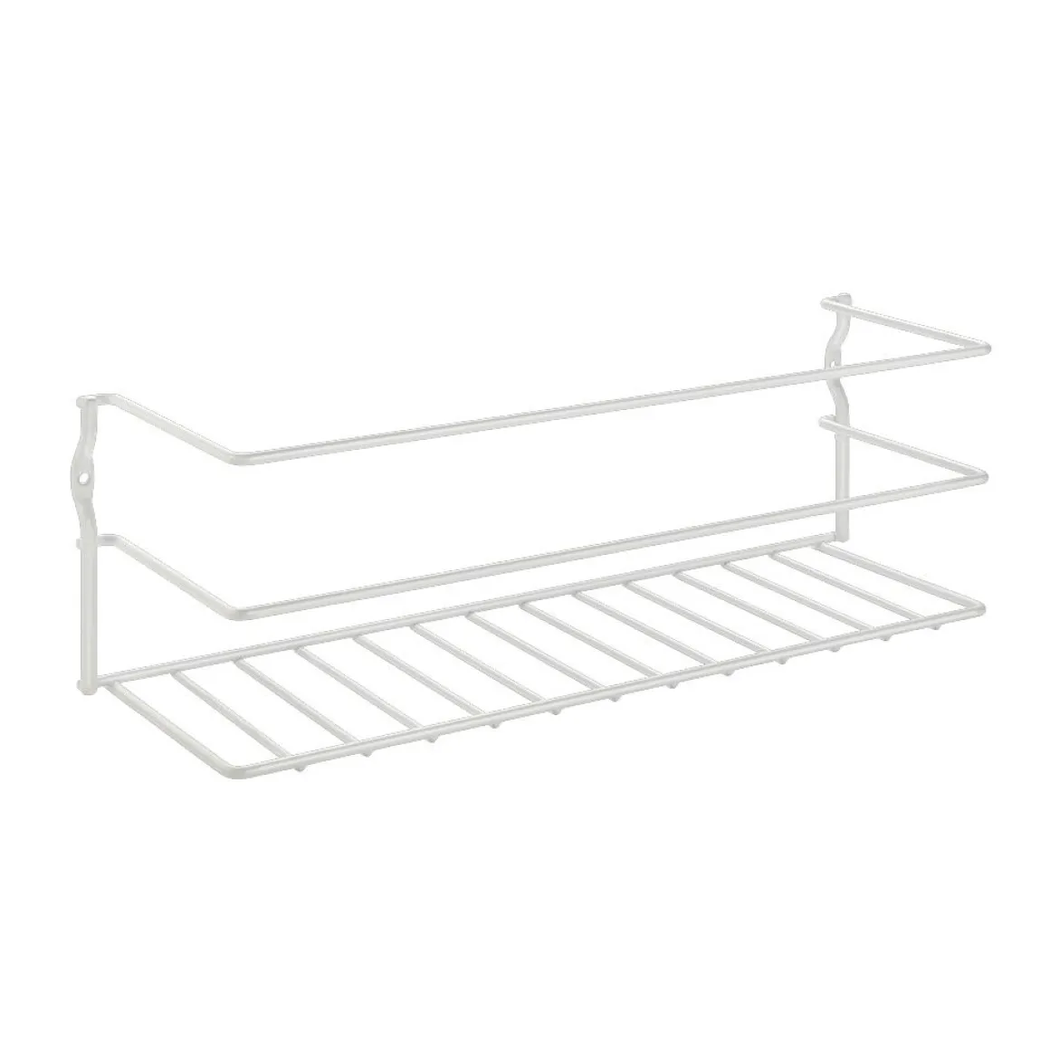CESTELLO MULTIUSO LIMPIA IN FERRO BIANCO 34X11X11CM