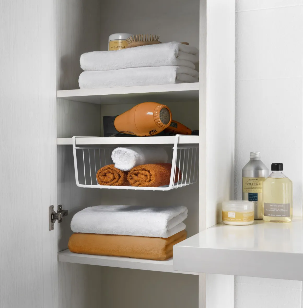 CESTELLO SOTTORIPIANO BABATEX 30 BIANCO 30X26X14CM