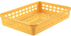 CESTINO FORATO IN POLIPROPILENE GIALLO 35X25X60CM : vendita online CESTINO FORATO IN POLIPROPILENE GIALLO 35X25X60CM in offerta