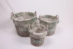 CESTO HOME IN VIMINI CON MANICI 1 PEZZO D23XH22CM : vendita online CESTO HOME IN VIMINI CON MANICI 1 PEZZO D23XH22CM in offerta