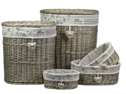 CESTO OVALE IN VIMINI 1 PEZZO 44X30X48CM : vendita online CESTO OVALE IN VIMINI 1 PEZZO 44X30X48CM in offerta