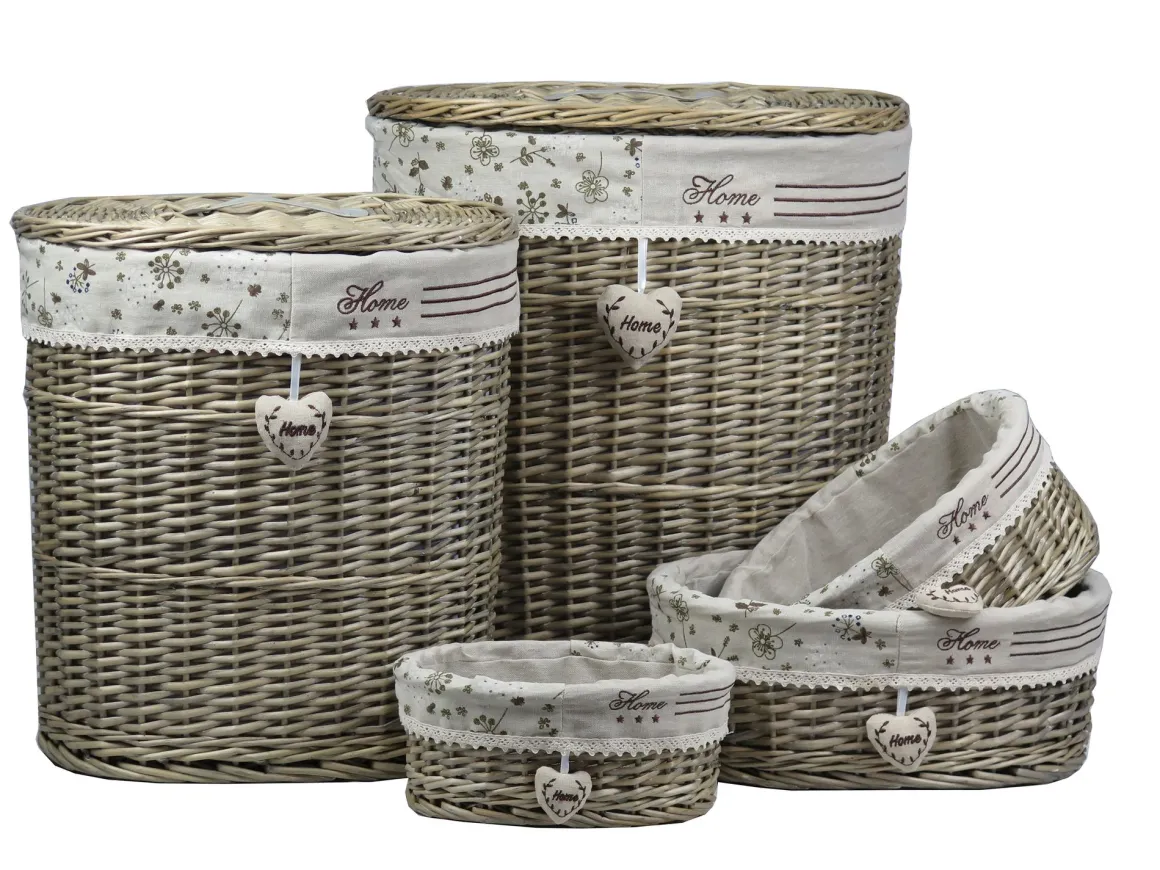 CESTO OVALE IN VIMINI 1 PEZZO 44X30X48CM : vendita online CESTO OVALE IN VIMINI 1 PEZZO 44X30X48CM in offerta