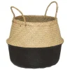 CESTO PIEGHEVOLE DANILO NERO/NATURALE D 40CM: vendita online CESTO PIEGHEVOLE DANILO NERO/NATURALE D 40CM in offerta