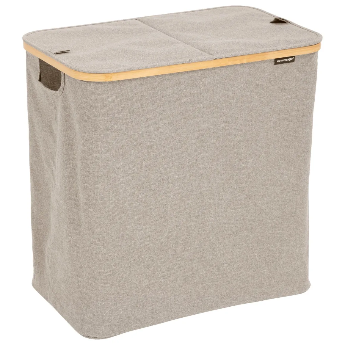 CESTO PORTA BIANCHERIA IN BAMBOO/POLIESTERE/CARTONE BEIGE 53X33X54CM: vendita online CESTO PORTA BIANCHERIA IN BAMBOO/POLIESTERE/CARTONE BEIGE 53X33X54CM in offerta