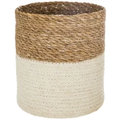 CESTO IN BAMBO PANNA/NATURALE D 24 H 24.5CM: vendita online CESTO IN BAMBO PANNA/NATURALE D 24 H 24.5CM in offerta