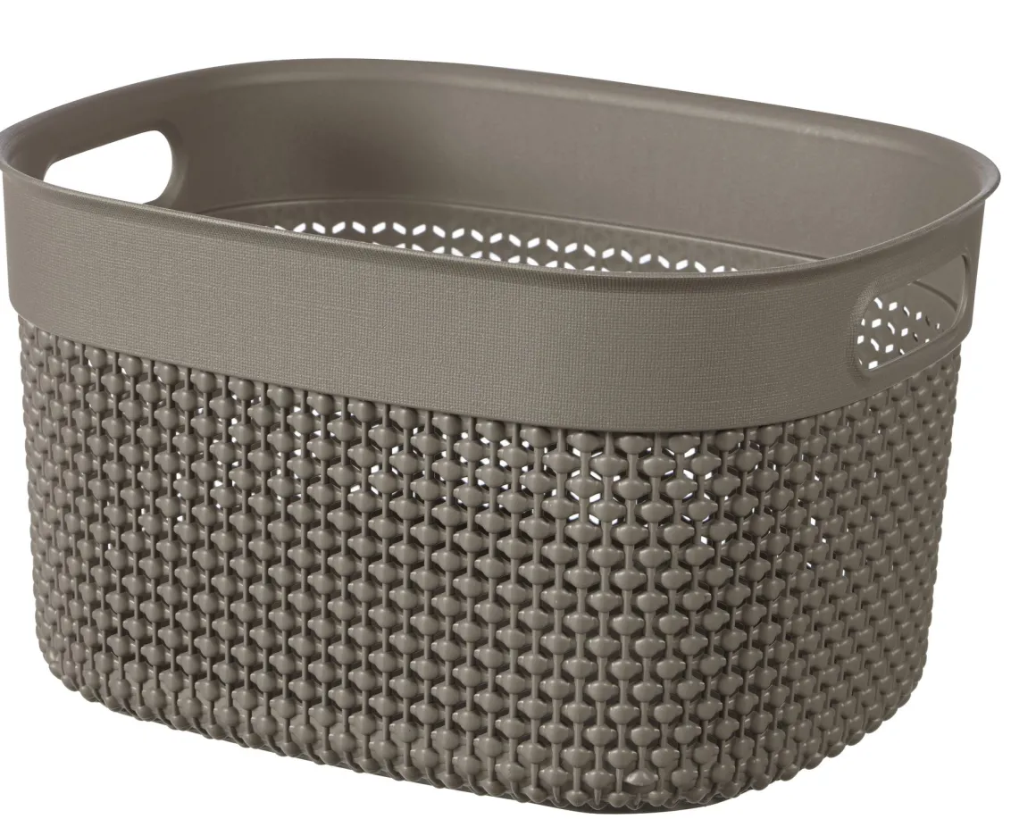 CESTO IN PLASTICA MOD. FILO MULTIUSO 6LT 27X22X15CM MARRONE: vendita online CESTO IN PLASTICA MOD. FILO MULTIUSO 6LT 27X22X15CM MARRONE in offerta